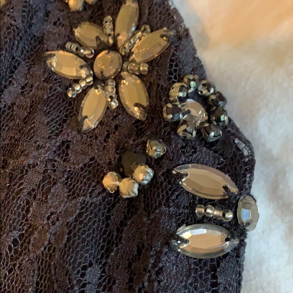 TOPSHOP beaded crop lace top - Picture 3 of 7